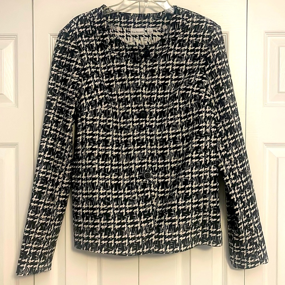 Kim Rogers L Houndstooth Jacket